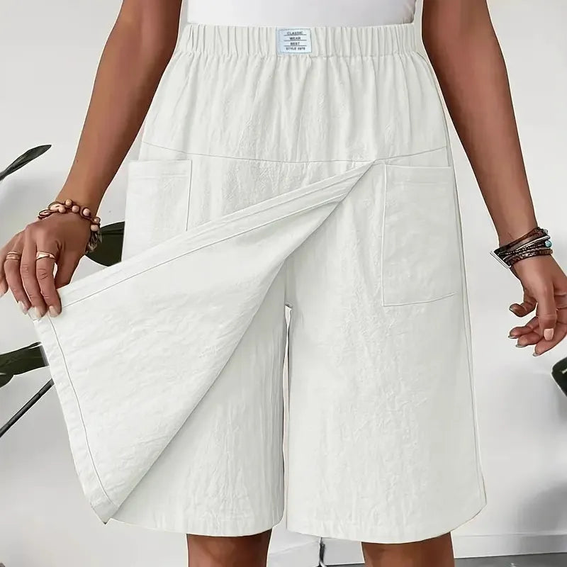 🩴Hot sale 50% off🩳Women's Casual Elastic Waist Wrap Skort