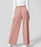 High Waisted Plicated Side Pocket Wide Leg Waffle Casual Pants(buy 2 free shipping)