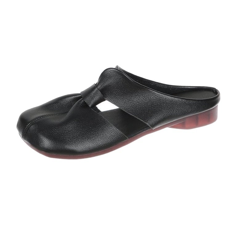 Cut Out Design Flat Mules