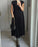 Women Pleated Simple Solid Color Dress