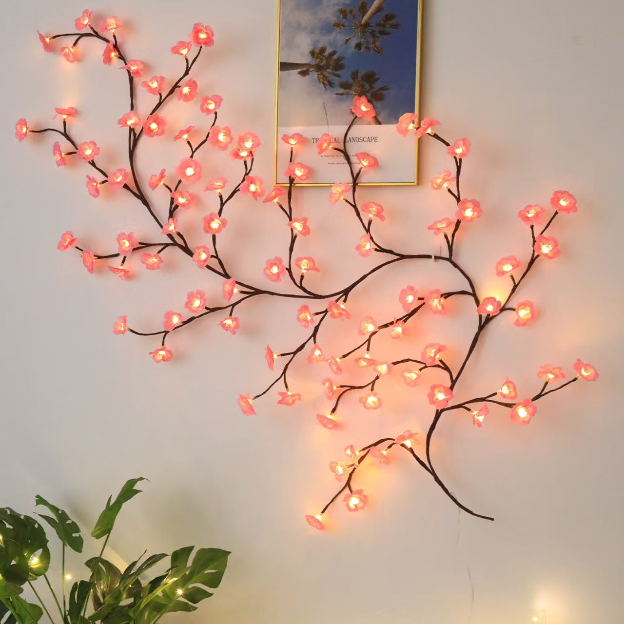 🌸🌸Bendable LED rattan flower ambient light