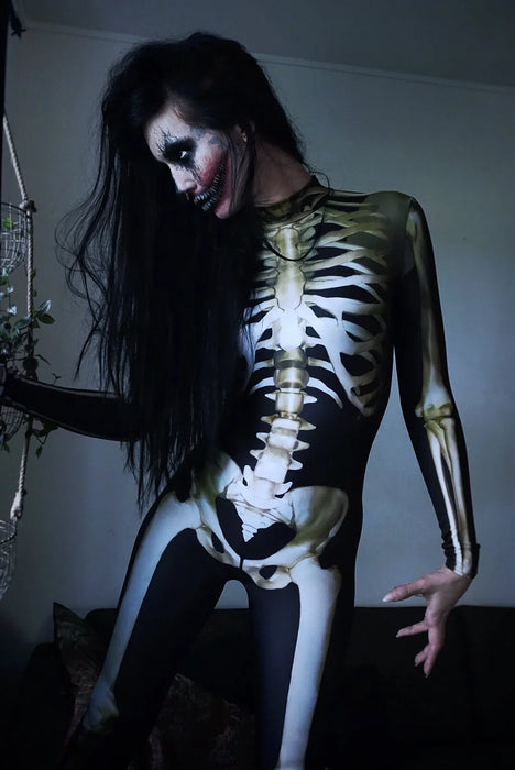 Early Halloween Promotion🔥  Cosplay Women Skeleton Bodysuit