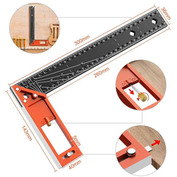 Multi-angle measuring ruler-high quality professional measuring tool