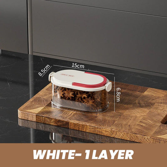 🔥 Multi-layer Sealed Spice Organizer