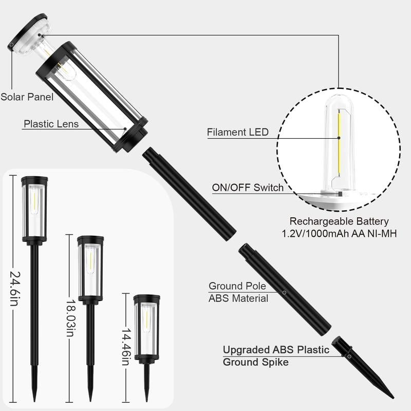 💥Solar Pathway Lights Outdoor