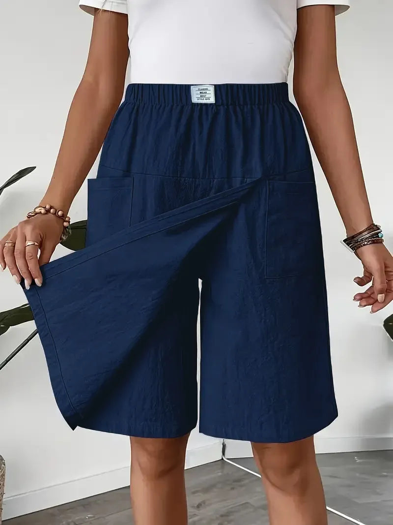 🩴Hot sale 50% off🩳Women's Casual Elastic Waist Wrap Skort