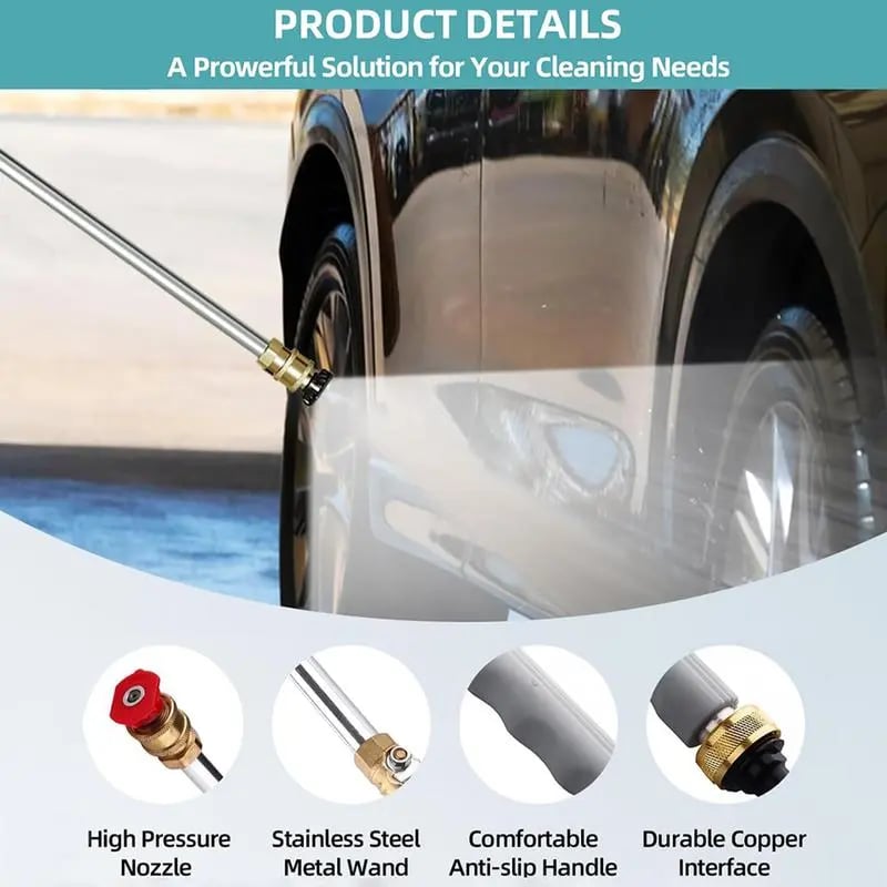 🚿💦stainless steel high-pressure spray wands— A powerful tool for outdoor cleaning