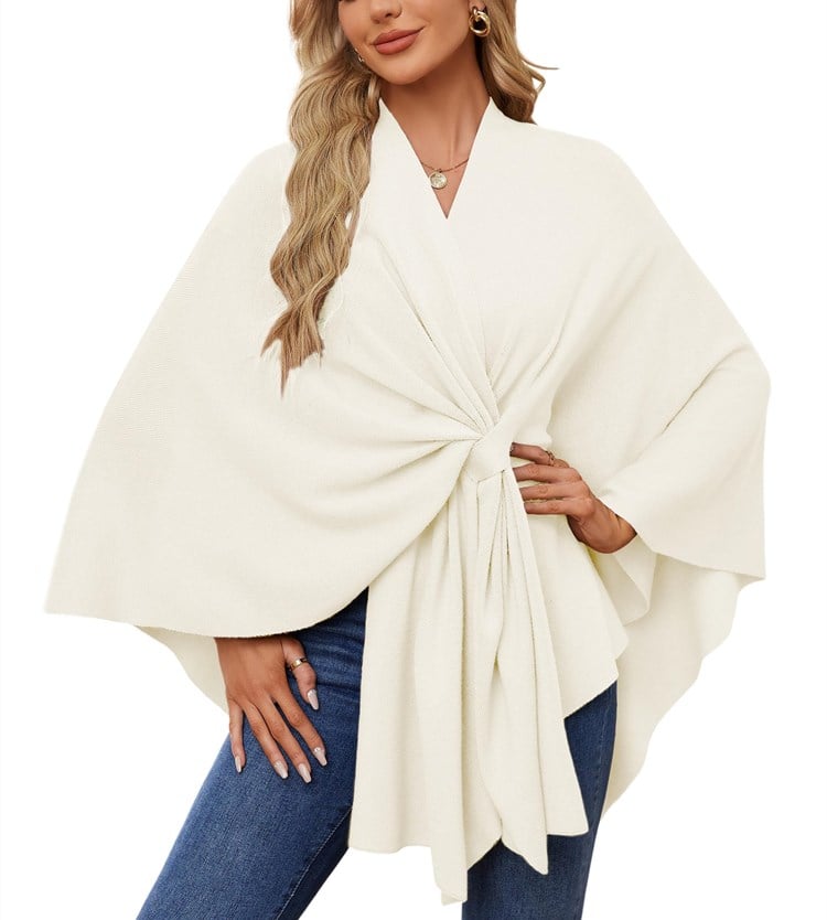 Elegant Shawl Wraps Soft Open Front Poncho Sweater (Buy 2 Free Shipping)