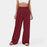 High Waisted Plicated Side Pocket Wide Leg Waffle Casual Pants(buy 2 free shipping)