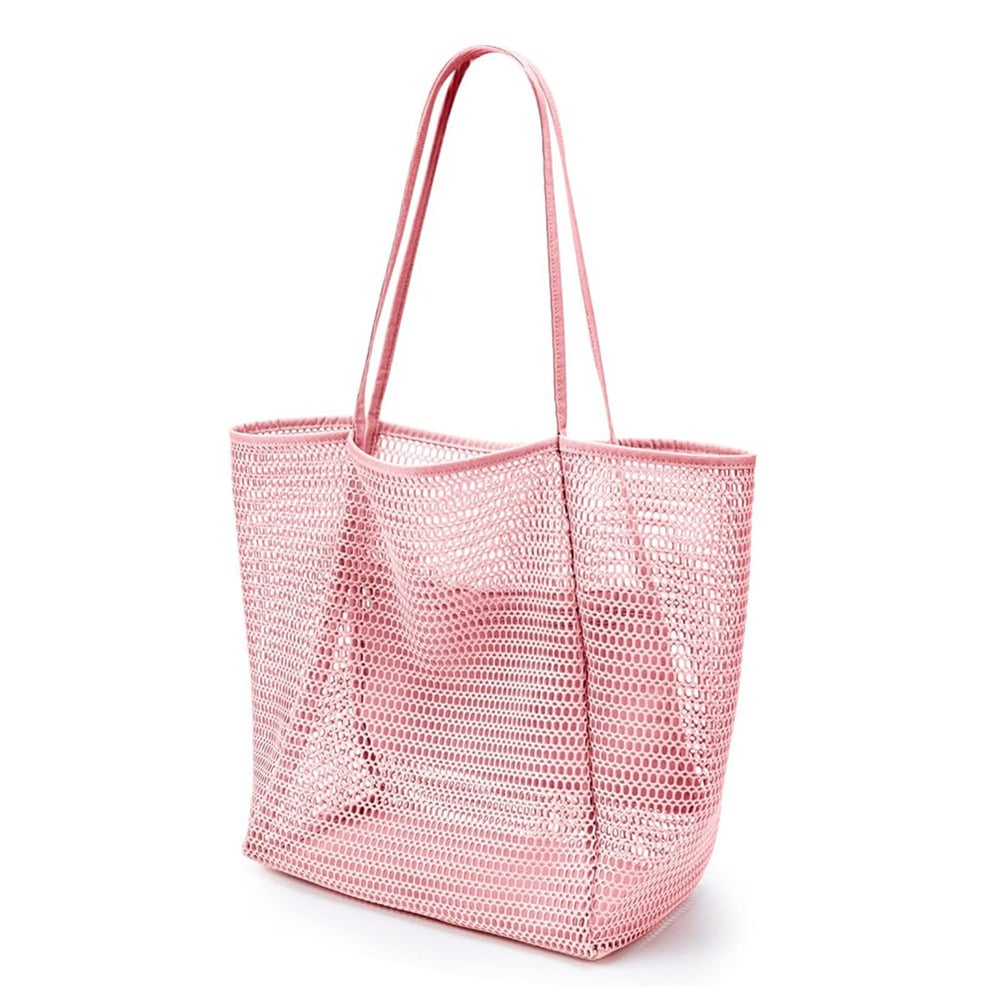 🌊 Large Capacity Mesh Beach Bag