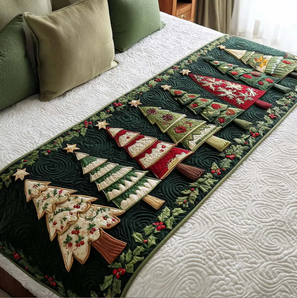 🍽️New Arrival: Quilted Table Runner with Vivid 3D Design