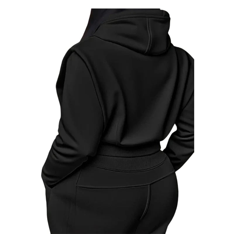 ⏰Ribbed Knit Long Sleeve Crop Top & Wide Leg Pants (2 Pcs Set)