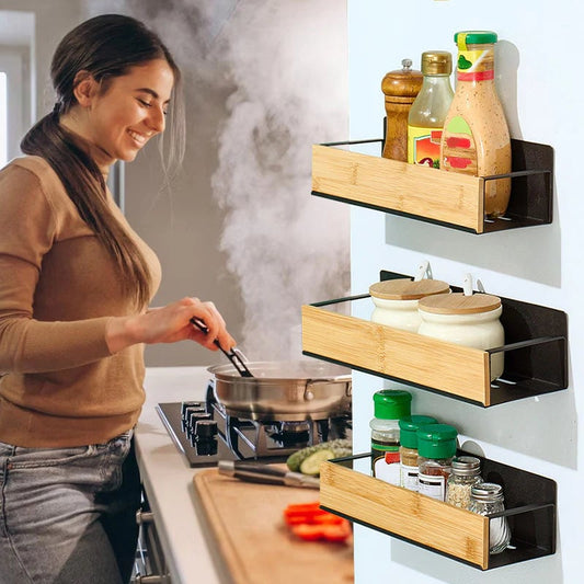 ⏰Kitchen Magnetic Wall Mounted Shelf Organizer🧲