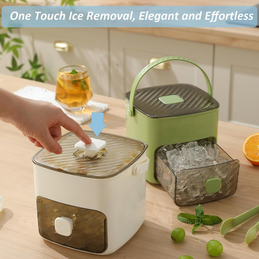 ❄️ Summer Best-Seller 🧊 ice cube tray with lid and storage bin