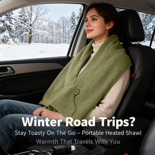 Portable Heated Shawl – Stay Warm Anywhere, Anytime