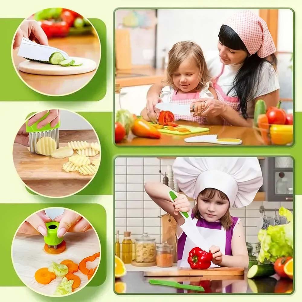 💕Hot sale 49% OFF💖🍎 33 Pcs Kitchen Knife Set for Kids – Safe, Fun & Educational Cooking Tools