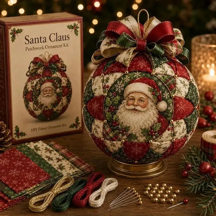🔥Last Day 49% OFF - 🎅🎄Christmas Classics Patchwork Ornament DIY Kit