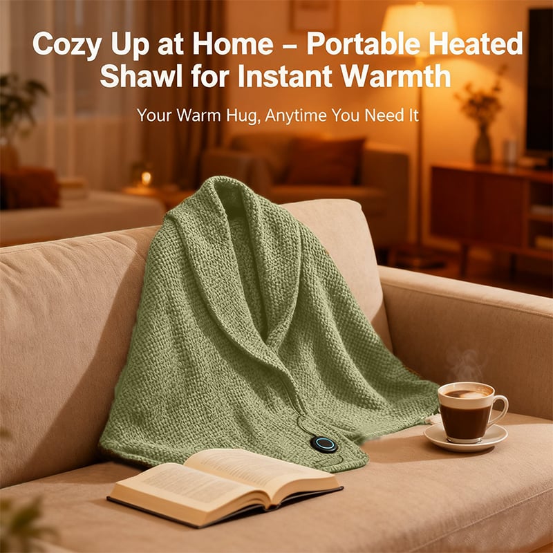 Portable Heated Shawl – Stay Warm Anywhere, Anytime