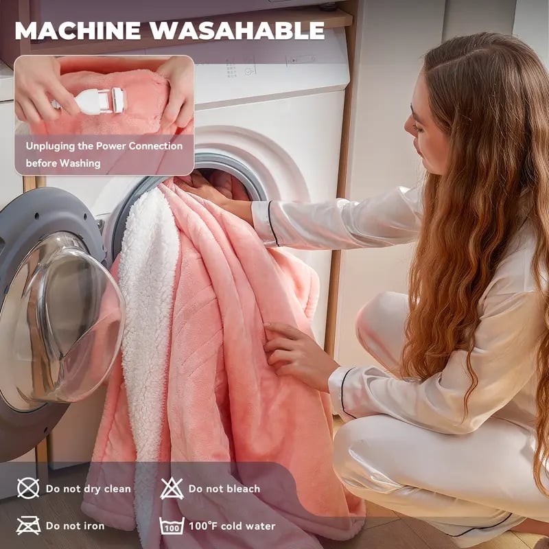 🔥Christmas Early Discount 49% Off✨Electric Wearable Heated Blanket with Foot Pocket🧣
