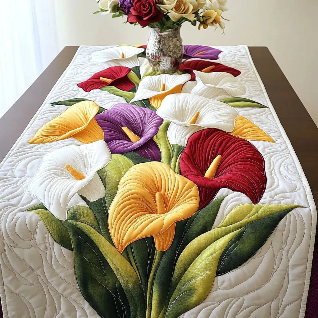 🍽️New Arrival: Quilted Table Runner with Vivid 3D Design