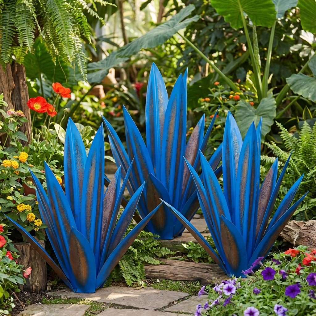 🌵Garden Agave Metal Sculpture