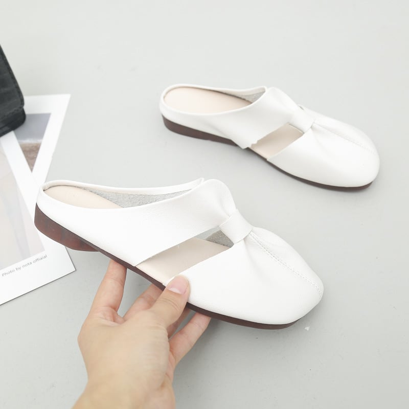 Cut Out Design Flat Mules