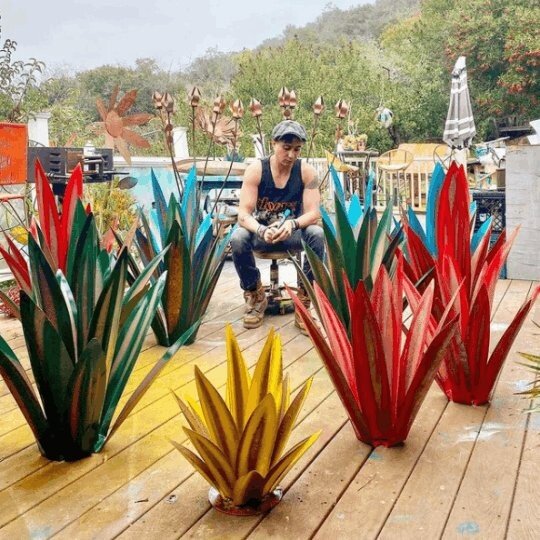 Garden solar light waterproof garden agave 🎄 hot sale