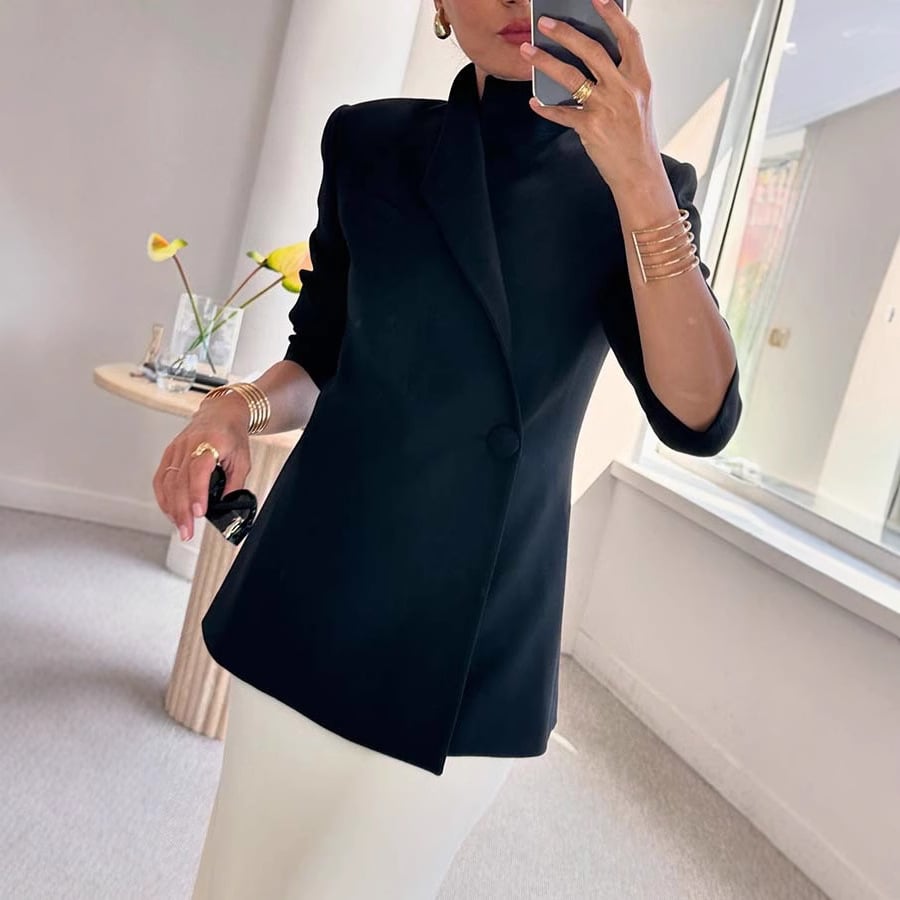 🔥Hot sale🔥- Satin Chic Blazer Magic |  Almost Gone⚡