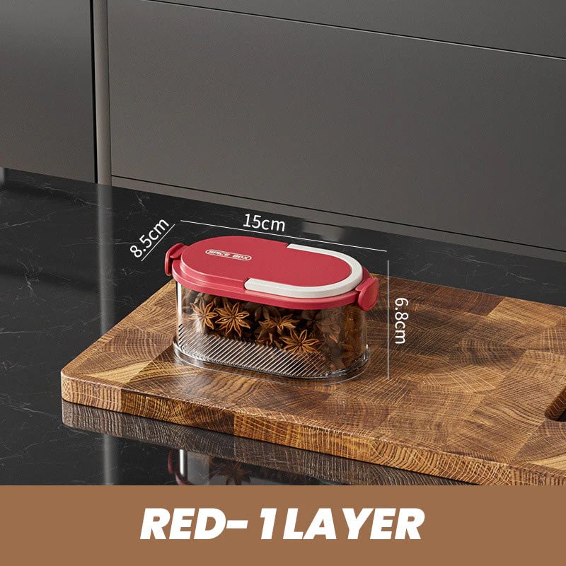 🔥 Multi-layer Sealed Spice Organizer