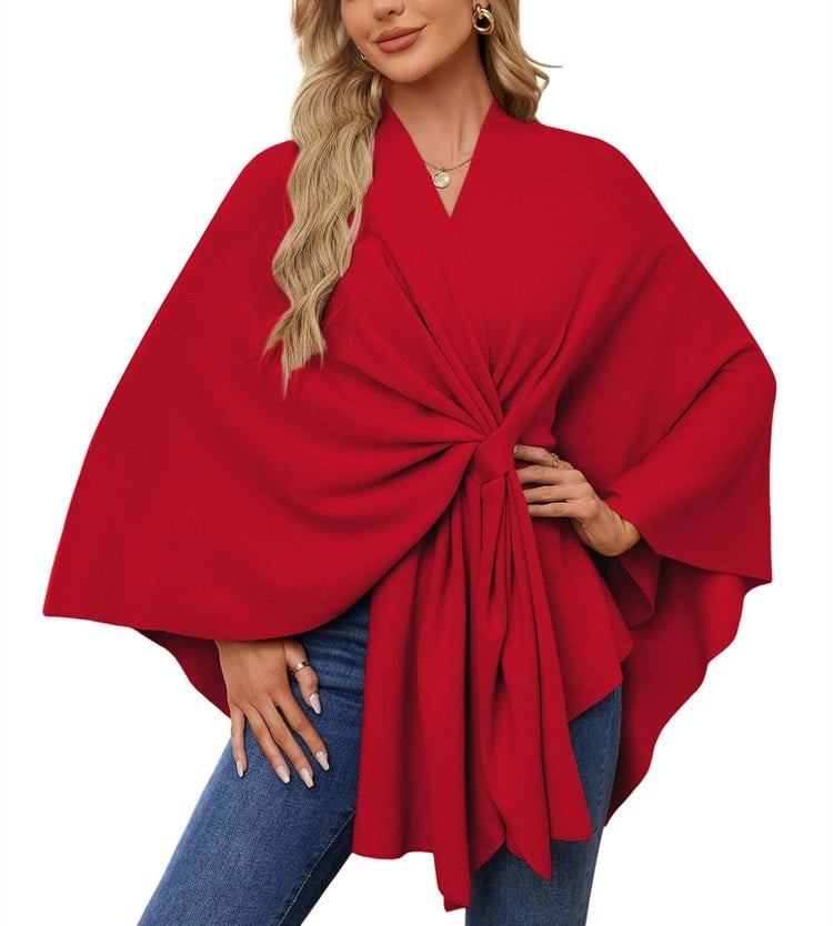 Elegant Shawl Wraps Soft Open Front Poncho Sweater (Buy 2 Free Shipping)