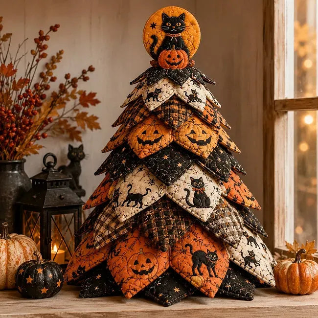 🎃 Recommended New Halloween Products-DIY Halloween Quilted Fabric Tree Kit