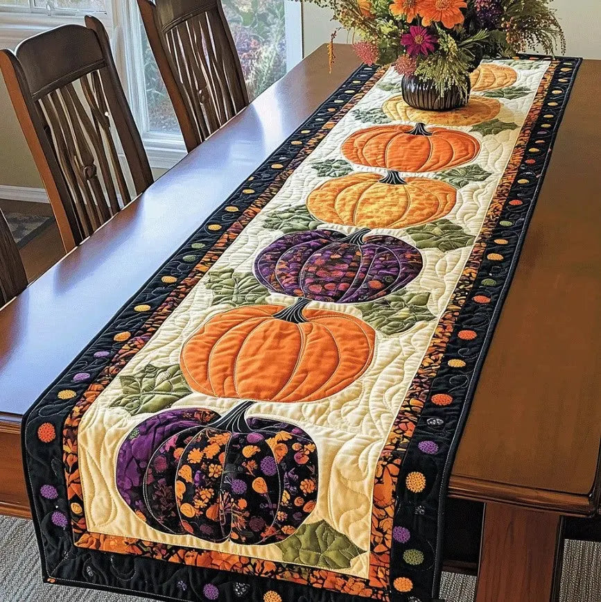 🍽️New Arrival: Quilted Table Runner with Vivid 3D Design