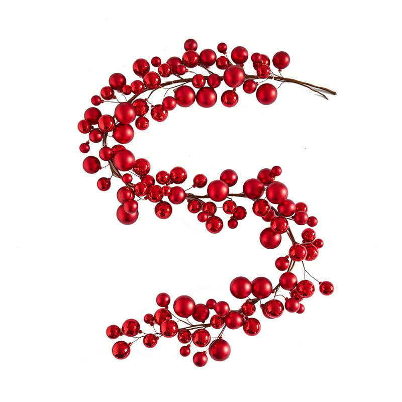 Classic Christmas Ball Garland - 6ft of Festive Elegance! 🎄✨