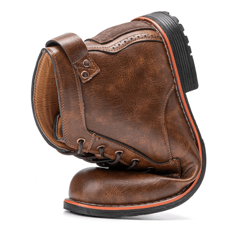 🔥Hot Sale🎁🎉Mens Genuine Leather Waterproof Non-slip Arch Support Vintage Casual Chukka Boots