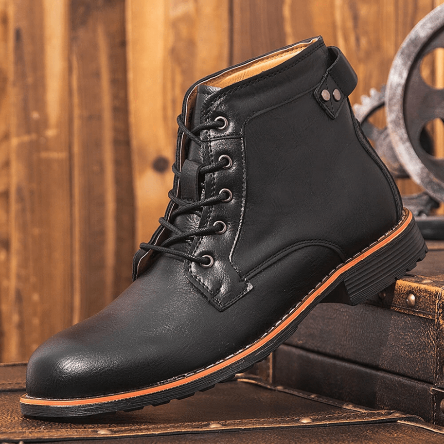🔥Hot Sale🎁🎉Mens Genuine Leather Waterproof Non-slip Arch Support Vintage Casual Chukka Boots