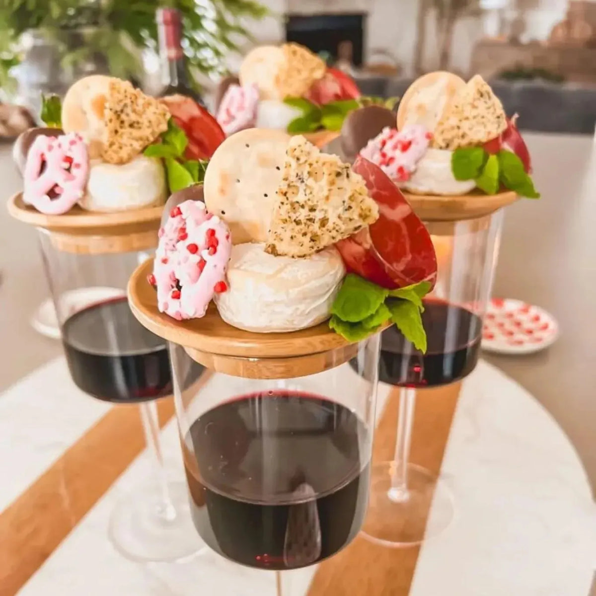 🍷Best Selling 50% Off🍸wine glass charcuterie topper bulk