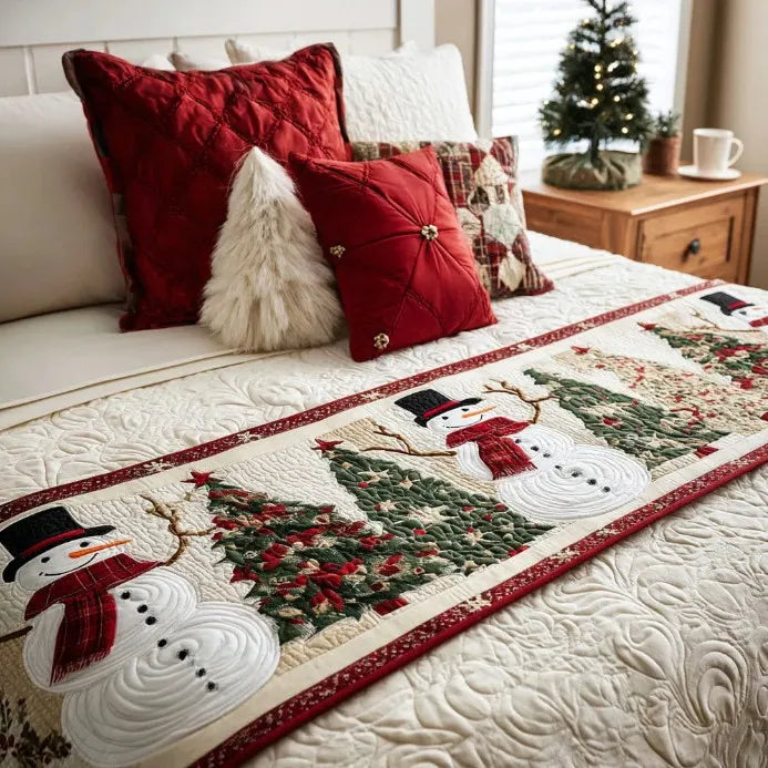 🍽️New Arrival: Quilted Table Runner with Vivid 3D Design