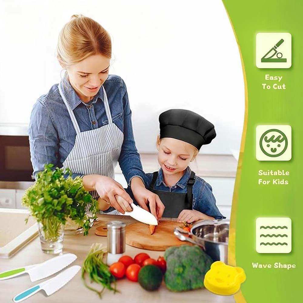 💕Hot sale 49% OFF💖🍎 33 Pcs Kitchen Knife Set for Kids – Safe, Fun & Educational Cooking Tools