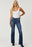 Blue Mid-Rise Tummy Tuck Bootcut Jeans(Buy 2 Free Shipping)