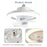 Fast Shipping Worldwide - LED Swing Head Fan Light