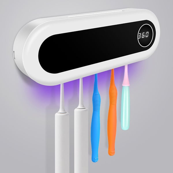 🔥Hot Sale Promotion 49% OFF -Wall Mounted Smart Toothbrush Holder UV Sterilizer