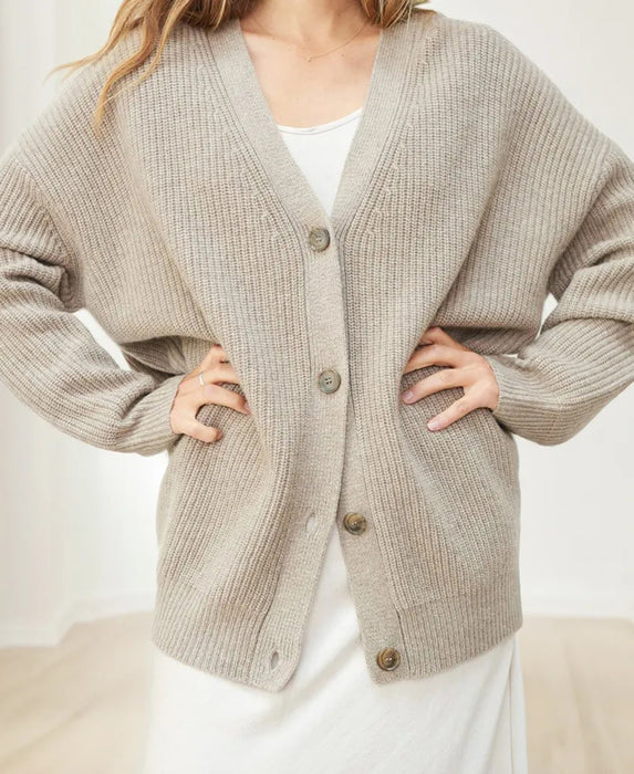 V-Neck Cashmere Cocoon Cardigan (Buy 2 Free Shipping)