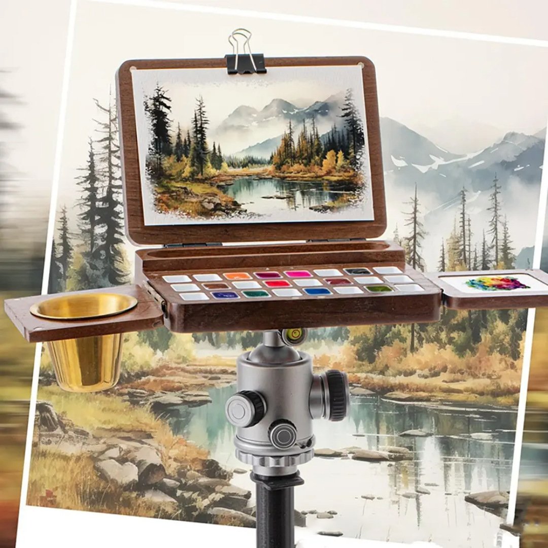 Exclusive Offer✨ Painting Buddy That Fits in Your Bag! Portable Watercolor Box, Paint Scenery Anytime, Anywhere🌈