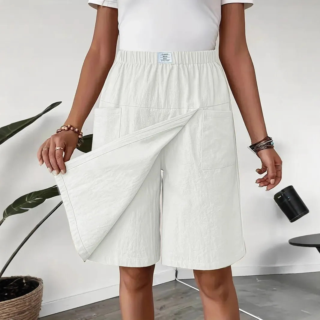 🩴Hot sale 50% off🩳Women's Casual Elastic Waist Wrap Skort