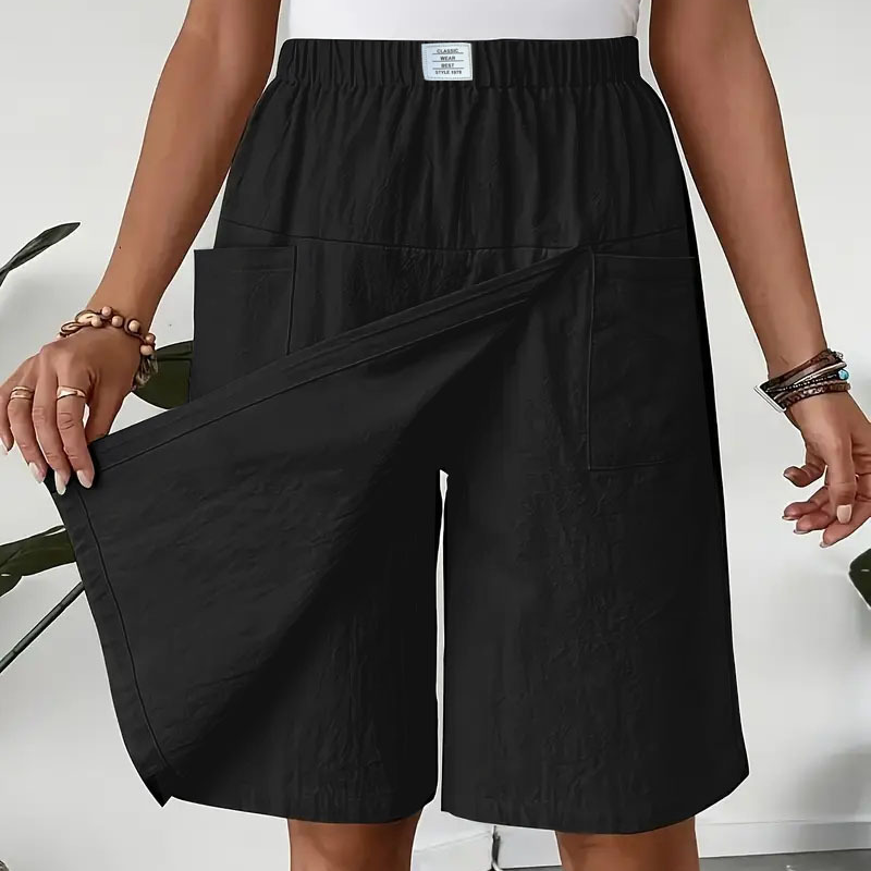 🩴Hot sale 50% off🩳Women's Casual Elastic Waist Wrap Skort