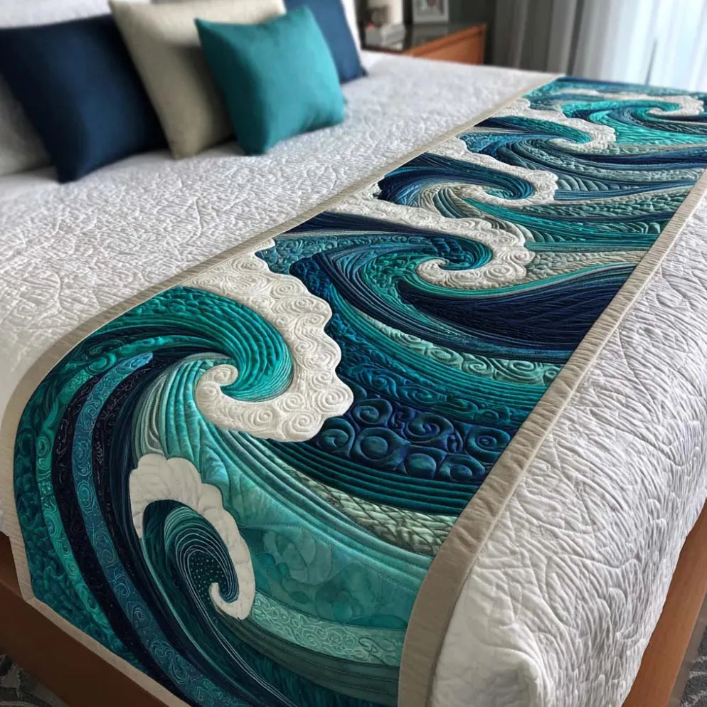 🍽️New Arrival: Quilted Table Runner with Vivid 3D Design