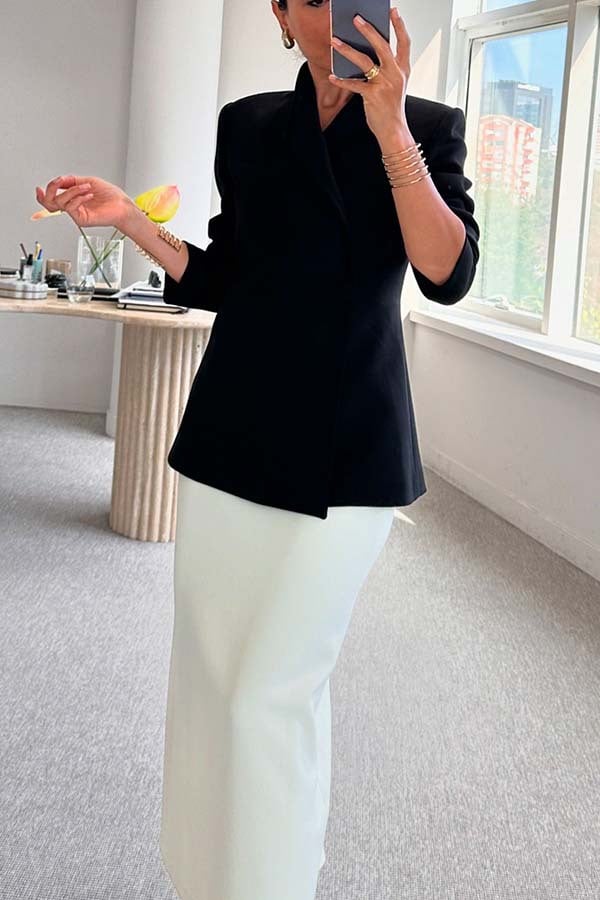 🔥Hot sale🔥- Satin Chic Blazer Magic |  Almost Gone⚡