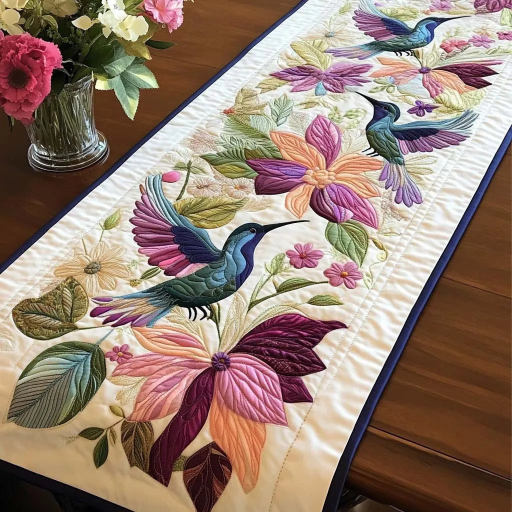 🍽️New Arrival: Quilted Table Runner with Vivid 3D Design