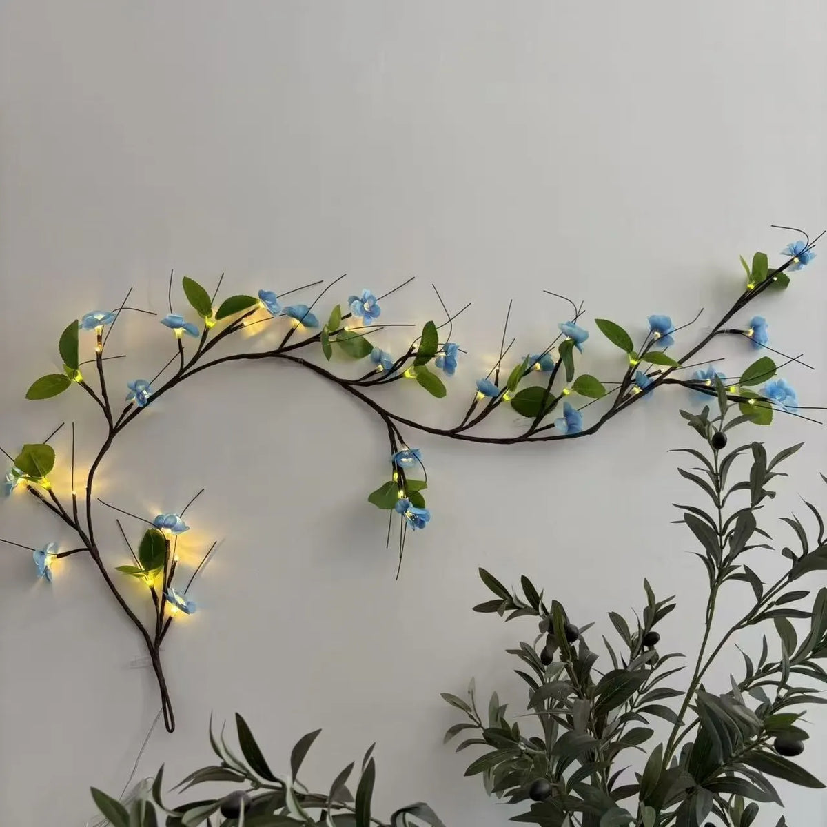 🌸🌸Bendable LED rattan flower ambient light