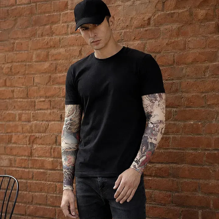 ⚜️Men's Ultra-Realistic Tattoo-Style Sun Protection Sleeves -Tattoo-Friendly